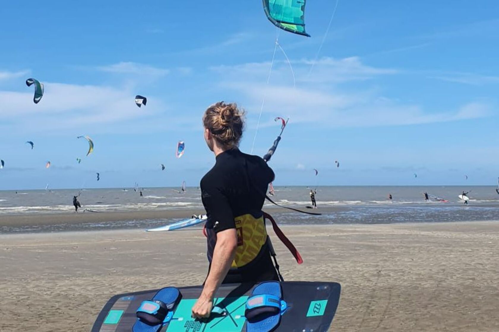 Kiten van de Panne tot Zeebrugge voor Jantje